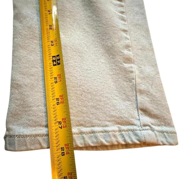 Vintage Gloria Vanderbilt Light Wash Stretch Jeans Swan Logo Size 12 Short - Picture 6 of 6